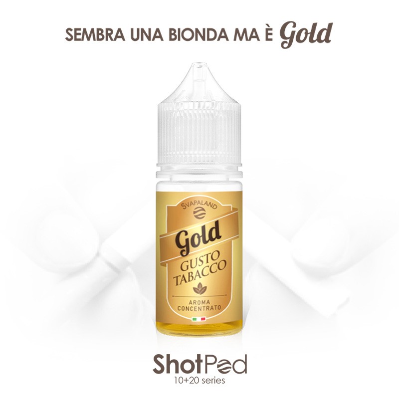 Gold | Il primo aroma che riproduce il gusto della combustione - Svapaland